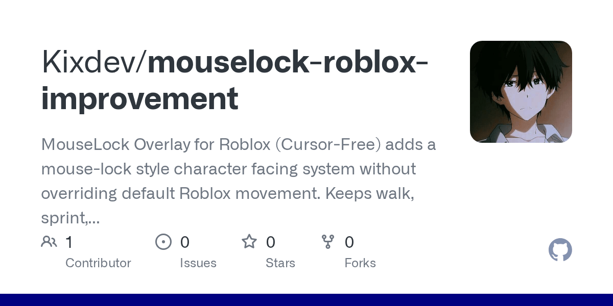 GitHub Kixdev Mouselock Roblox Improvement MouseLock Overlay For Mouselock Roblox Improvement