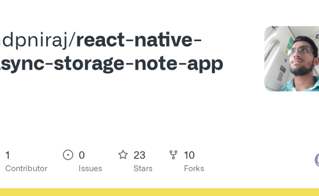 GitHub - Ndpniraj/react-native-async-storage-note-app