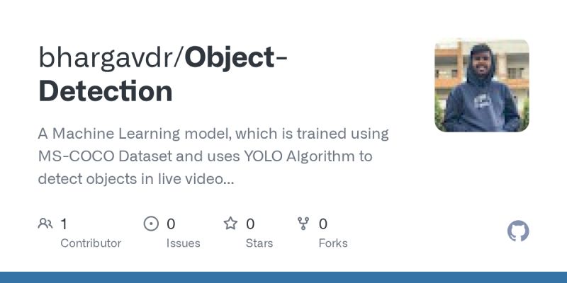 Github Jayasith Object Detection Model Training Object Detection - Professional Minimal Photo - Mobile