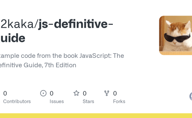 GitHub - C2kaka/js-definitive-guide: Example Code From The Book ...