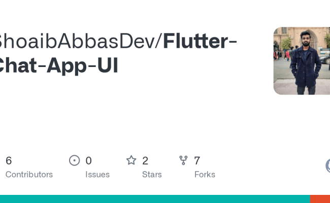 GitHub - ShoaibAbbasDev/Flutter-Chat-App-UI