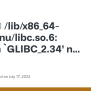 /lib/x86_64-linux-gnu/libc.so.6: Version `GLIBC_2.34' Not Found · Issue ...