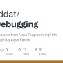 GitHub - Mavaddat/JavaDebugging: Debugging Problems From 