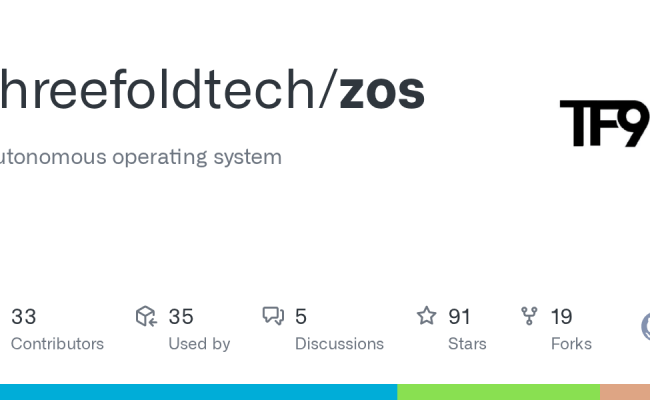GitHub - Threefoldtech/zos: Autonomous Operating System