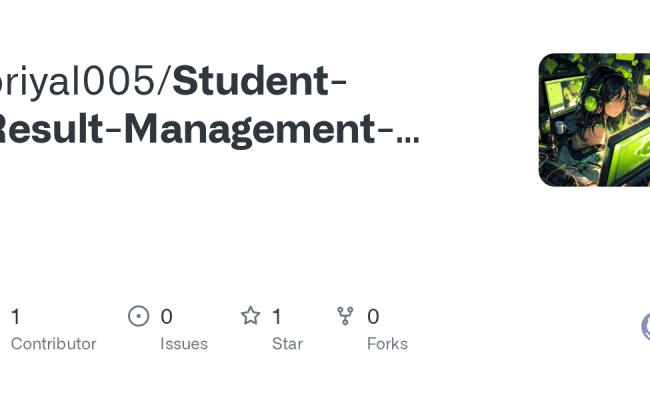 GitHub - Priyal005/Student-Result-Management-System-Python-GUI-MySQL