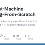 GitHub - Drop-out/Machine-Learning-From-Scratch: Popular Machine ...