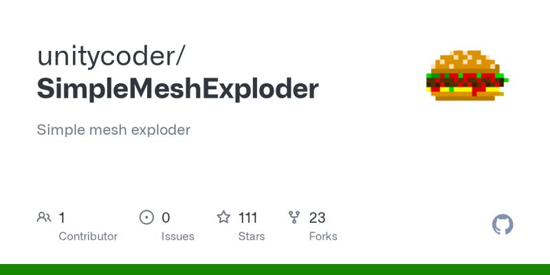 Github Unitycoder Simplemeshexploder Simple Mesh Exploder - Creative Space Background - Retina