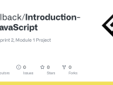 Github Snellback Introduction To Javascript Unit 1 Sprint 2 Module