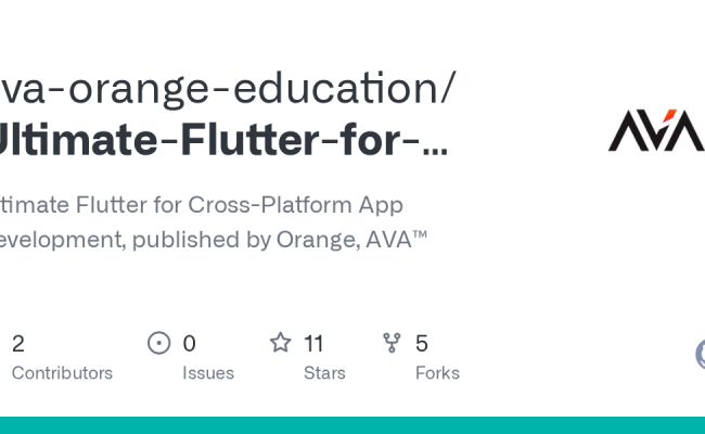 GitHub - Ava-orange-education/Ultimate-Flutter-for-Cross-Platform-App-Development: Ultimate ...