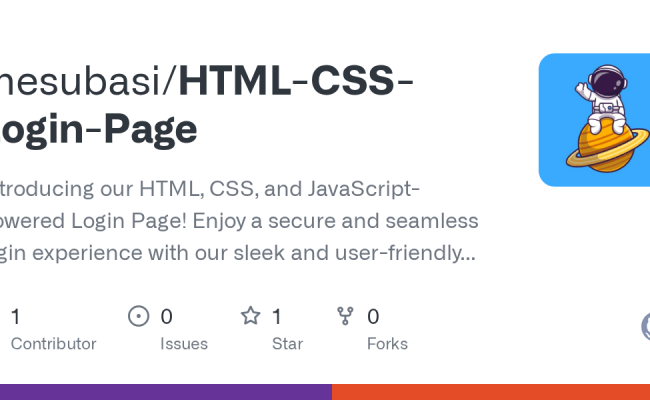 GitHub - Mesubasi/HTML-CSS-Login-Page: HTML & CSS Login Page