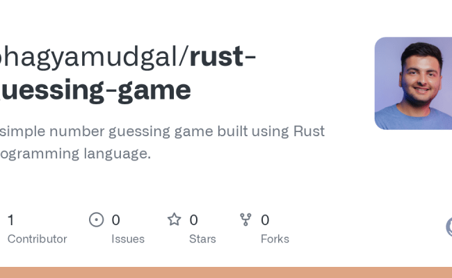 GitHub - Bhagyamudgal/rust-guessing-game: A Simple Number Guessing Game ...