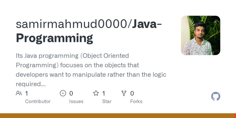 Java Programming Datatypes At Main Samirmahmud0000 Java Programming Github - Mobile Landscape Textures for Desktop