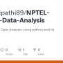 GitHub - KavyaTripathi89/NPTEL-Course-Data-Analysis: NPTEL Course Data ...