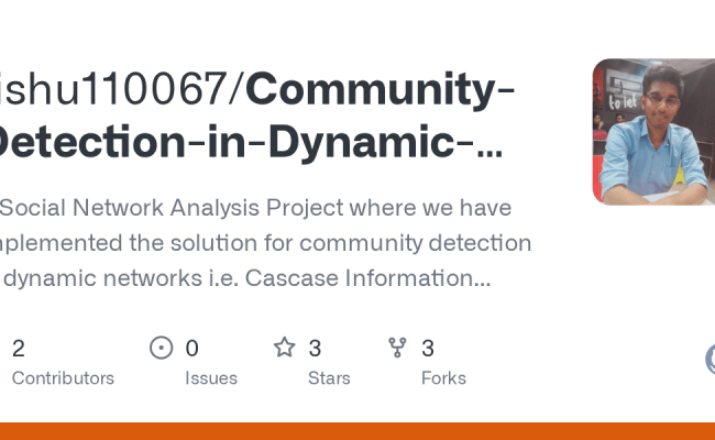 GitHub - Rishu110067/Community-Detection-in-Dynamic-Social-Networks: A ...