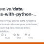 GitHub - Yash-Kavaiya/data-analytics-with-python-nptel: Repository For ...
