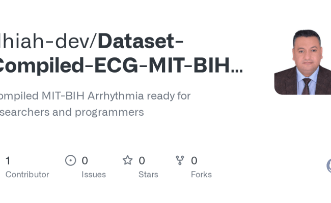 GitHub - Dhiah-dev/Dataset-Compiled-ECG-MIT-BIH-Arrhythmia: Compiled ...