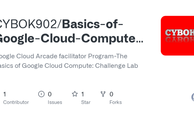 GitHub - CYBOK902/Basics-of-Google-Cloud-Compute-Challenge-Lab: Google ...