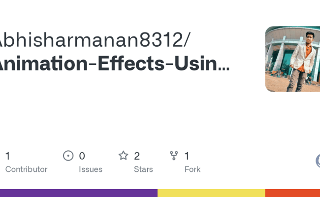 GitHub - Abhisharmanan8312/Animation-Effects-Using-Html-Css-And-Js