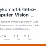 GitHub - Chinmaykumar06/Intro-to-Computer-Vision-Object-Detection-using ...