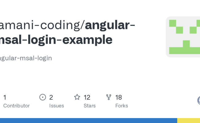GitHub - Tamani-coding/angular-msal-login-example: Angular-msal-login
