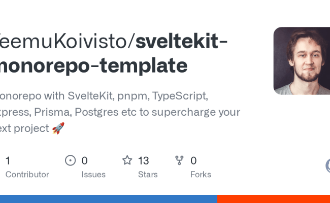 GitHub - TeemuKoivisto/sveltekit-monorepo-template: Monorepo With ...