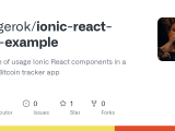 Github Daggerok Ionic React App Example Example Of Usage Ionic React