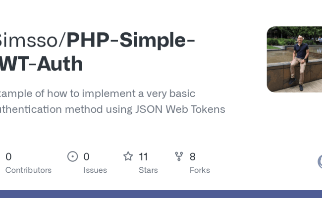 GitHub - Simsso/PHP-Simple-JWT-Auth: Example Of How To Implement A Very ...