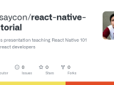 Github Fransaycon React Native A Tutorial My Slides Presentation