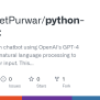GitHub - ShreejeetPurwar/python-chatbot: This Is A Python Chatbot Using ...