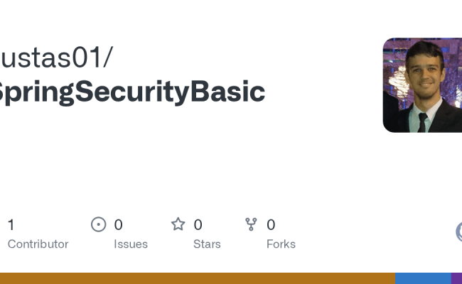 GitHub - Gustas01/SpringSecurityBasic