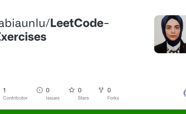 GitHub - Rabiaunlu/LeetCode-Exercises