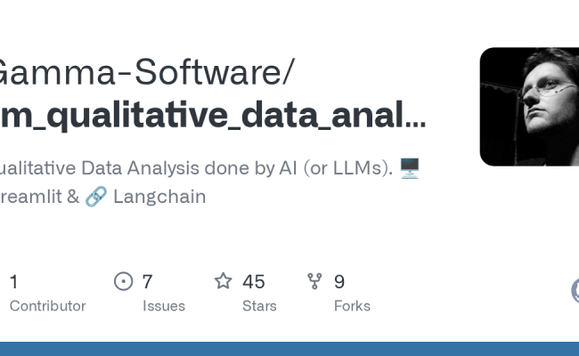 GitHub - Gamma-Software/llm_qualitative_data_analysis: Qualitative Data ...