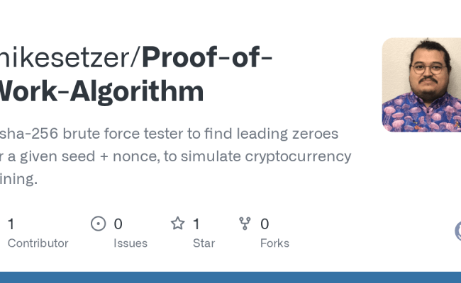 GitHub - Mikesetzer/Proof-of-Work-Algorithm: A Sha-256 Brute Force ...