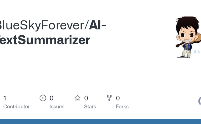 GitHub - BlueSkyForever/AI-TextSummarizer