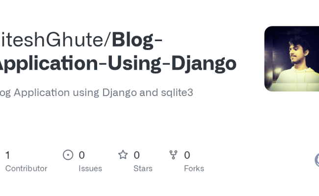 GitHub - LiteshGhute/Blog-Application-Using-Django: Blog Application ...