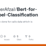 GitHub - MudasserAfzal/Bert-for-Multilabel-Classification: This Is The ...