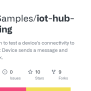GitHub - Azure-Samples/iot-hub-node-ping: Simple Solution To Test A ...