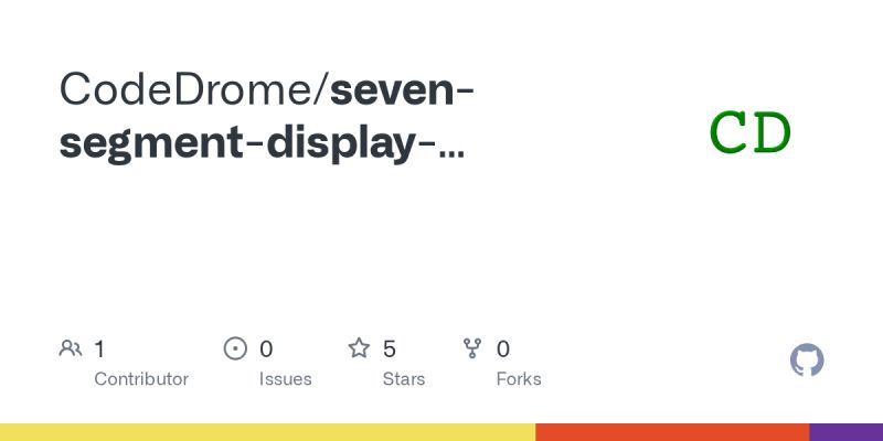 Github Hakanrw Seven Segment Canvas Javascript Code To Display Seven Segment Characters - Landscape Wallpapers - Beautiful Full HD Collection