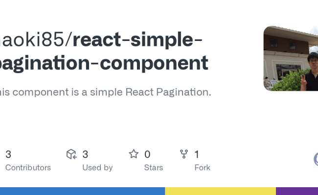GitHub - Naoki85/react-simple-pagination-component: This Component Is A Simple React Pagination.
