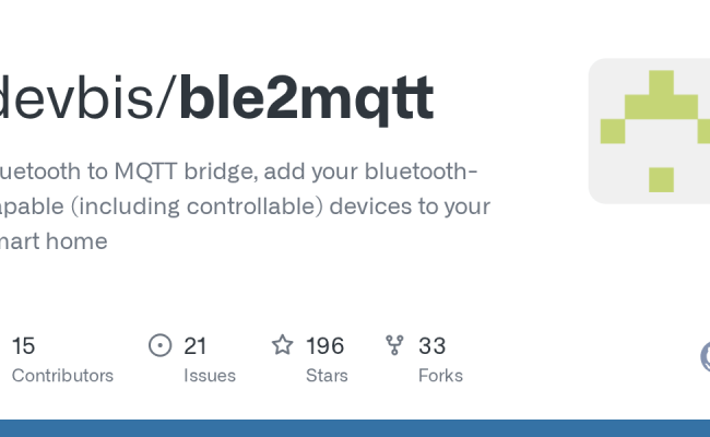 GitHub - Devbis/ble2mqtt: Bluetooth To MQTT Bridge, Add Your Bluetooth-capable (including ...