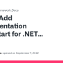 Add Documentation Quickstart For .NET Interactive · Issue #4018 ...