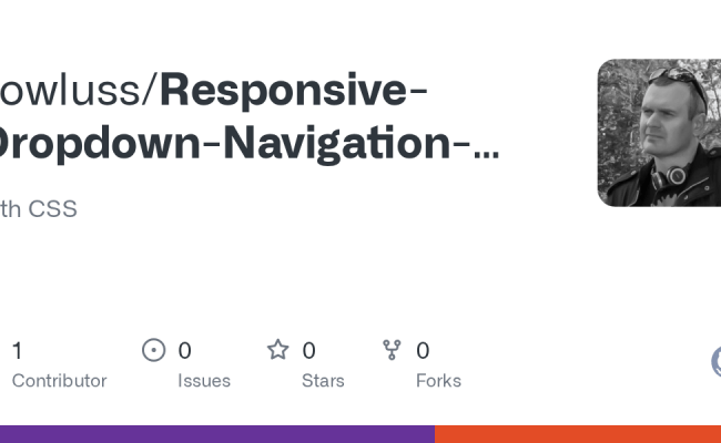 GitHub - Sowluss/Responsive-Dropdown-Navigation-Bar: With CSS