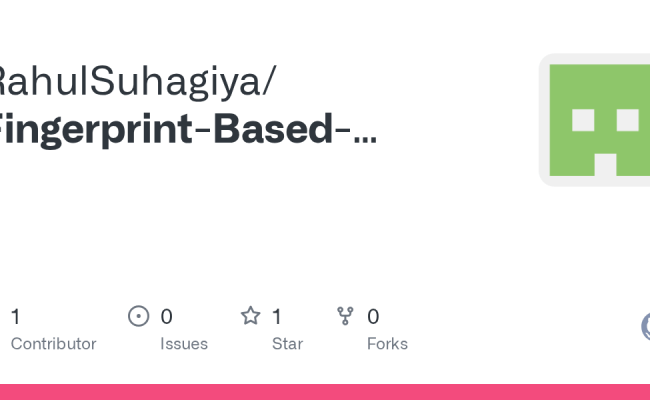 GitHub - RahulSuhagiya/Fingerprint-Based-Biometric-Attendance-System ...