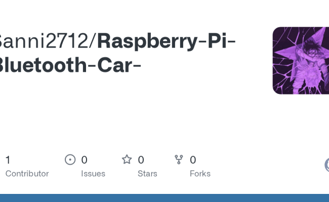 GitHub - Sanni2712/Raspberry-Pi-Bluetooth-Car-