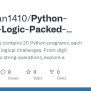 GitHub - Ayazkhan1410/Python-Pro-20-Logic-Packed-Python-Programs: 