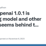 Openai 1.0.1 Is Missing Model And Other Things Seems Behind The Docs ...