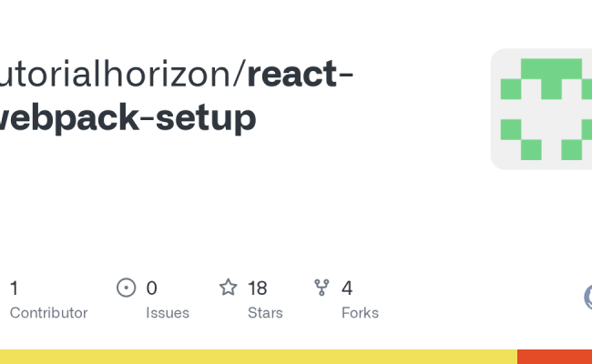 GitHub - Tutorialhorizon/react-webpack-setup