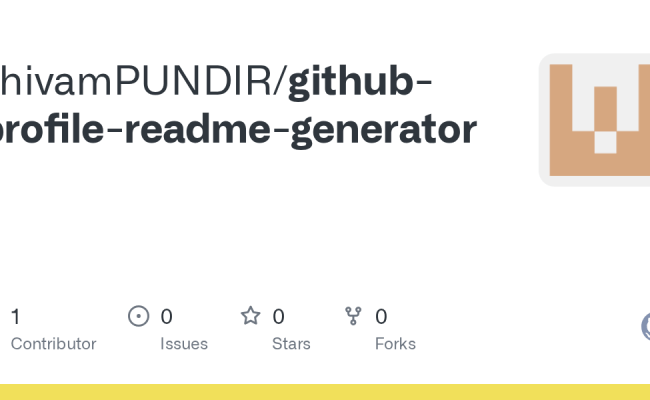 GitHub - ShivamPUNDIR/github-profile-readme-generator