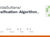 Github Sanjidasultana Classification Algorithm Using Python