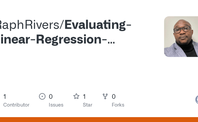 GitHub - RaphRivers/Evaluating-Linear-Regression-Performance-Metrics